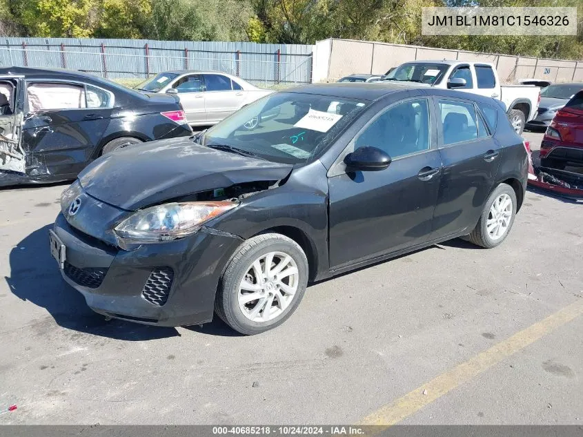 2012 Mazda Mazda3 I Grand Touring VIN: JM1BL1M81C1546326 Lot: 40685218