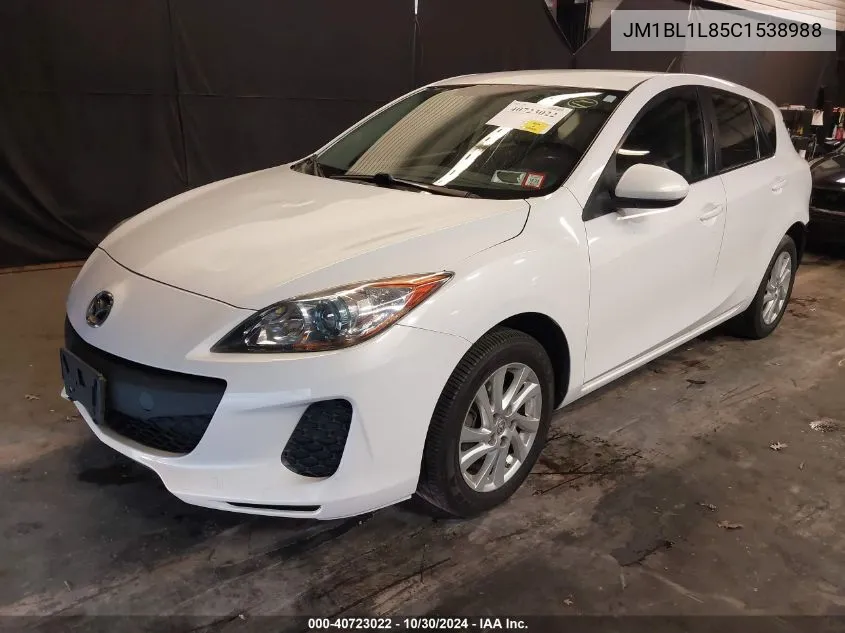 2012 Mazda Mazda3 I Touring VIN: JM1BL1L85C1538988 Lot: 40723022