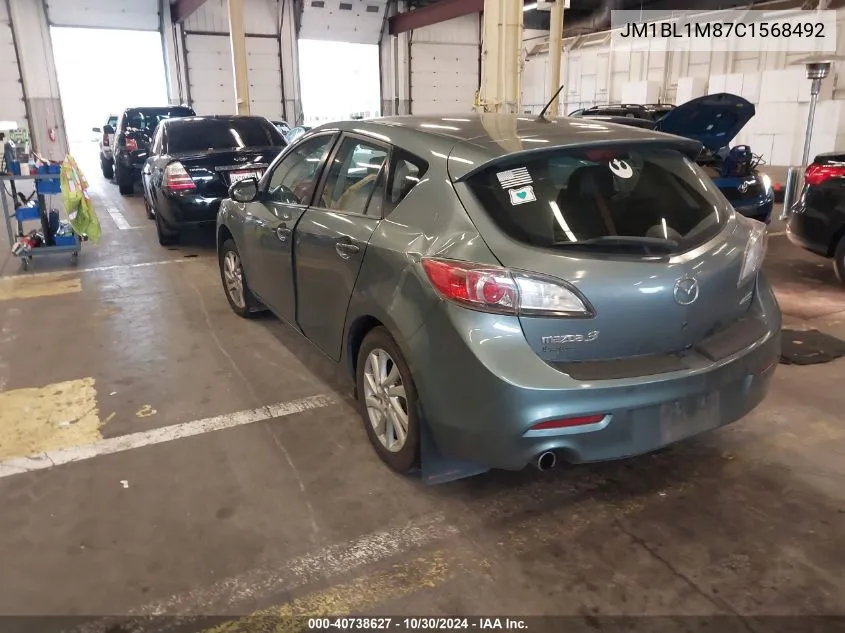 2012 Mazda Mazda3 I Grand Touring VIN: JM1BL1M87C1568492 Lot: 40738627