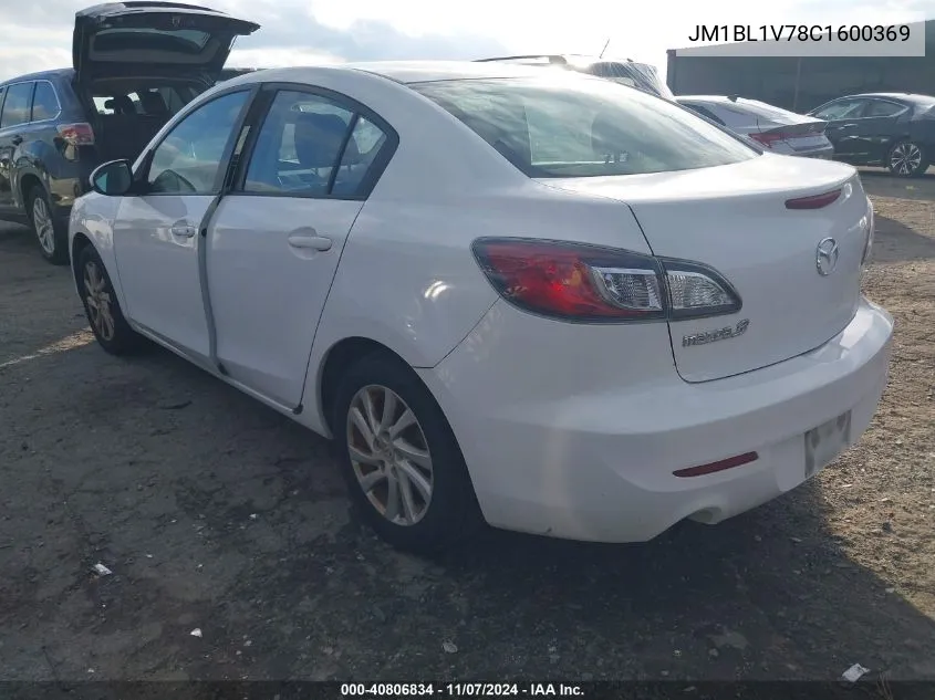 2012 Mazda Mazda3 I Touring VIN: JM1BL1V78C1600369 Lot: 40806834