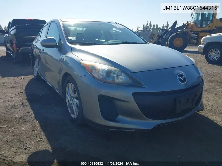 JM1BL1W88C1644315 2012 Mazda Mazda3 I Grand Touring