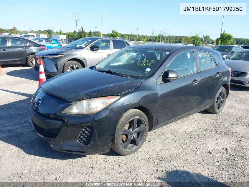 JM1BL1KF5D1799250 2013 Mazda 3 I