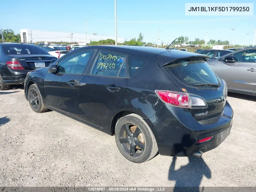 2013 Mazda 3 I VIN: JM1BL1KF5D1799250 Lot: 12079987