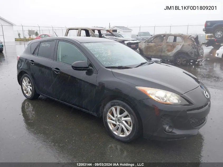 2013 Mazda Mazda3 VIN: JM1BL1KF0D1809201 Lot: 12083144