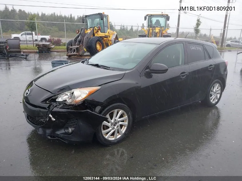 2013 Mazda Mazda3 VIN: JM1BL1KF0D1809201 Lot: 12083144