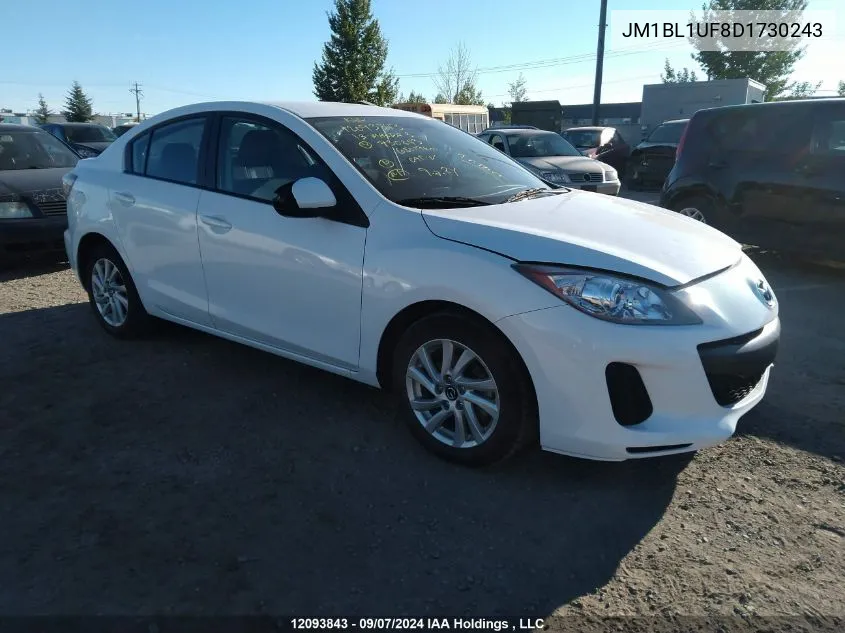 2013 Mazda Mazda3 VIN: JM1BL1UF8D1730243 Lot: 12093843