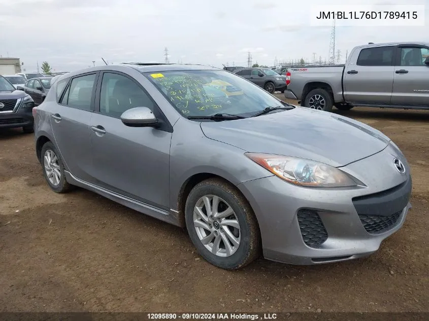 2013 Mazda Mazda3 VIN: JM1BL1L76D1789415 Lot: 12095890