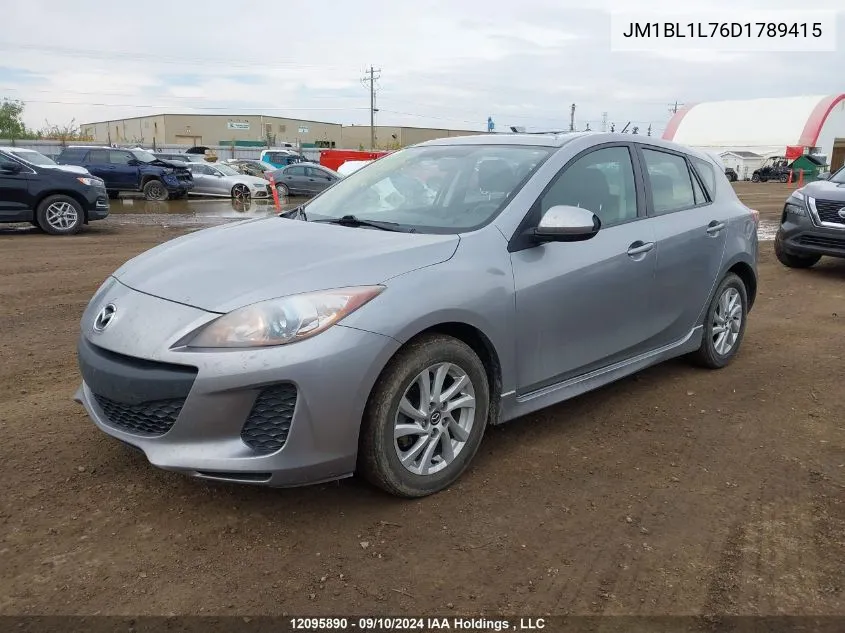 2013 Mazda Mazda3 VIN: JM1BL1L76D1789415 Lot: 12095890