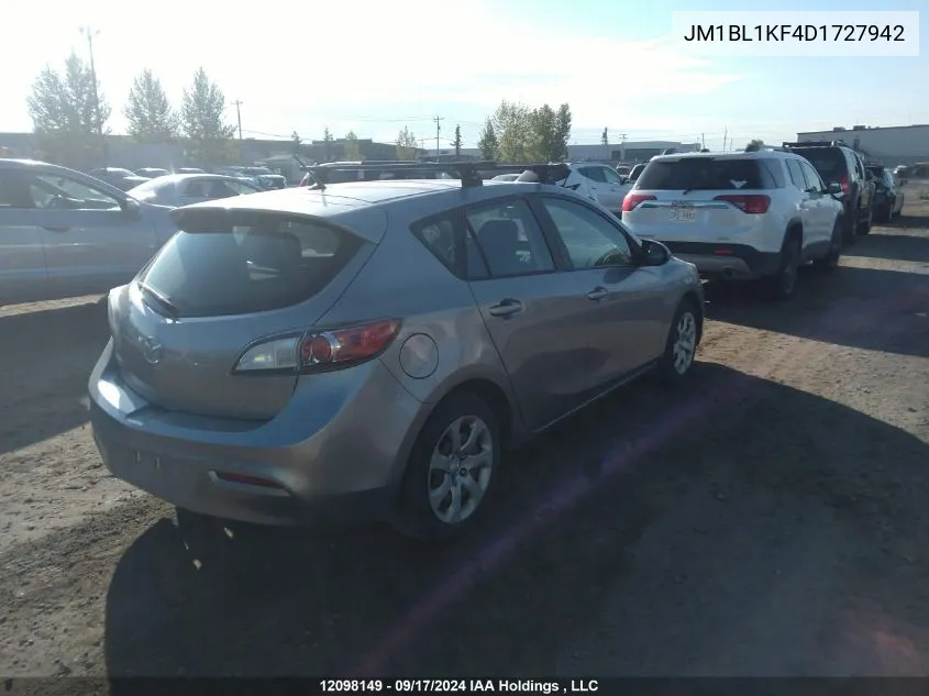 JM1BL1KF4D1727942 2013 Mazda Mazda3