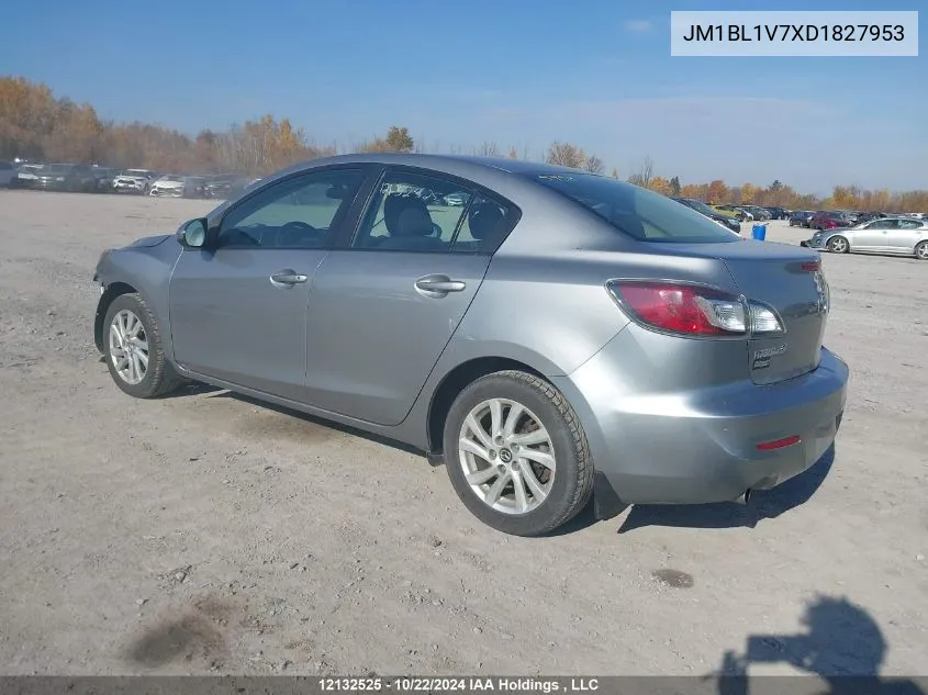 2013 Mazda Mazda3 VIN: JM1BL1V7XD1827953 Lot: 12132525