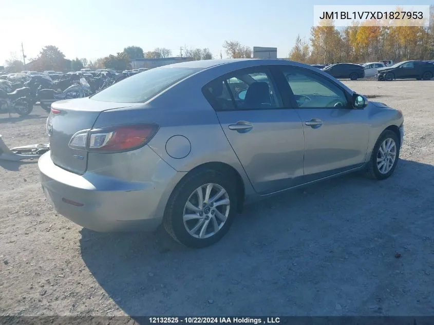 2013 Mazda Mazda3 VIN: JM1BL1V7XD1827953 Lot: 12132525