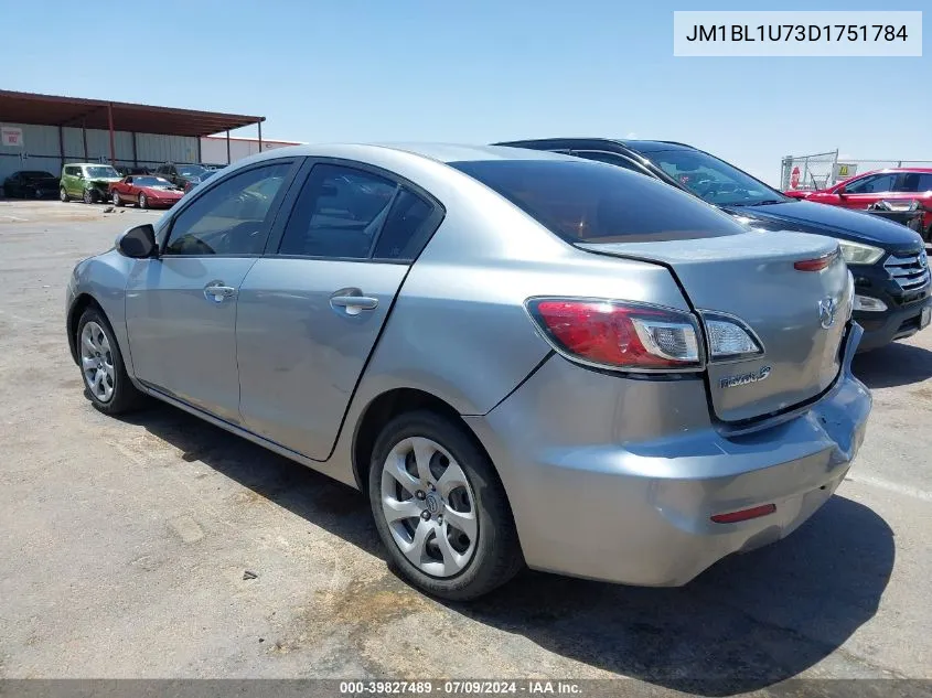 2013 Mazda Mazda3 I Sport VIN: JM1BL1U73D1751784 Lot: 39827489