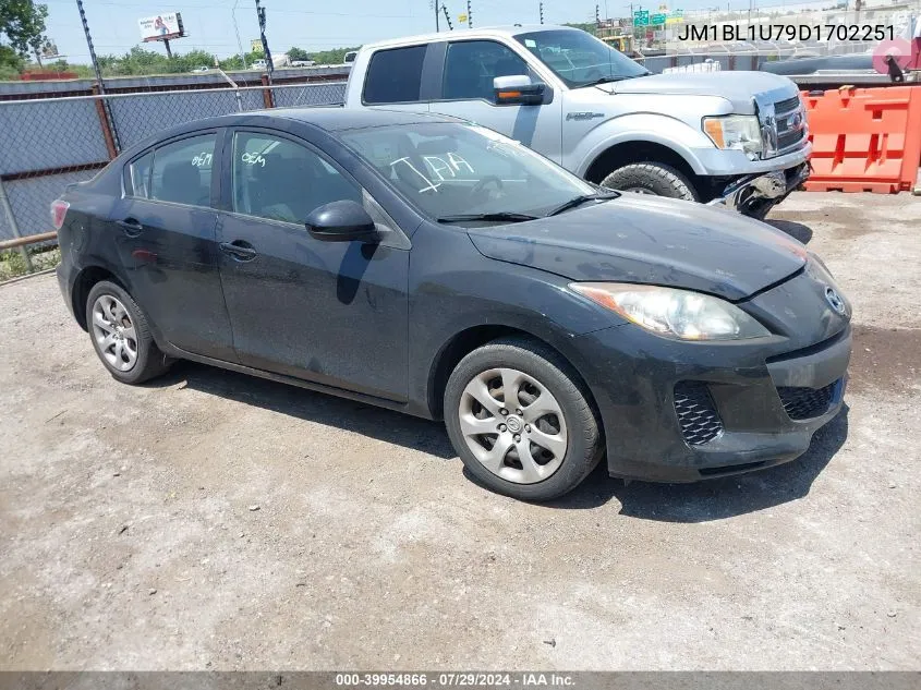 2013 Mazda Mazda3 I Sport VIN: JM1BL1U79D1702251 Lot: 39954866