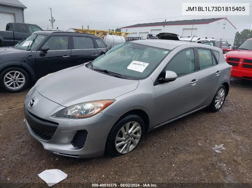 2013 Mazda Mazda3 I Touring VIN: JM1BL1L73D1815405 Lot: 40010376