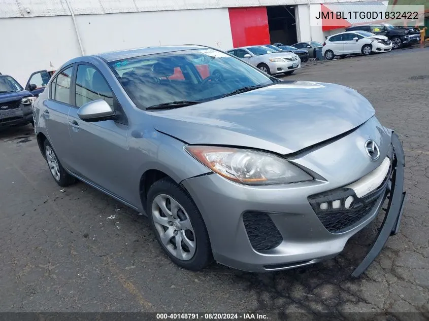 2013 Mazda Mazda3 I Sv VIN: JM1BL1TG0D1832422 Lot: 40148791