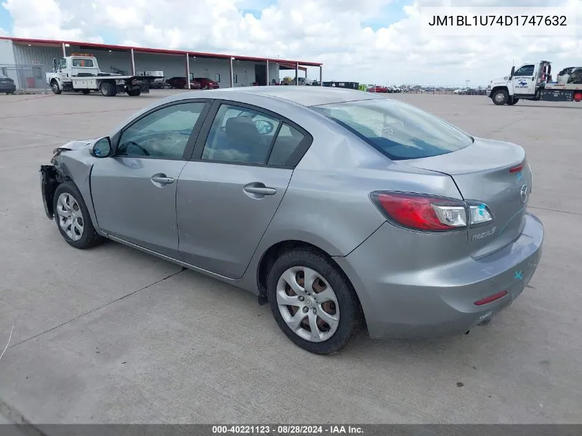 2013 Mazda Mazda3 I Sport VIN: JM1BL1U74D1747632 Lot: 40221123