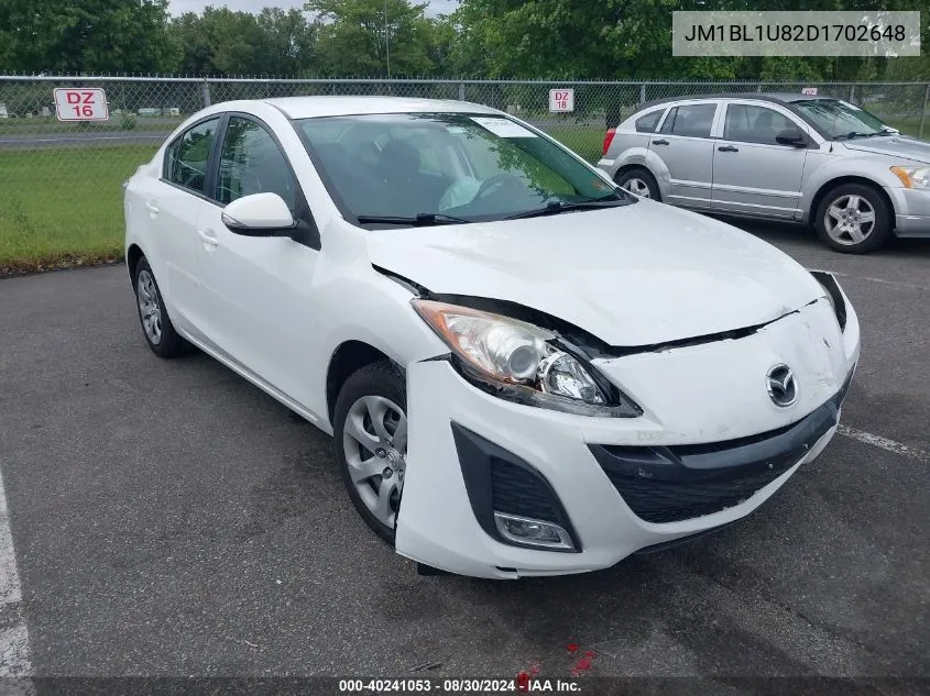 2013 Mazda Mazda3 I Sport VIN: JM1BL1U82D1702648 Lot: 40241053