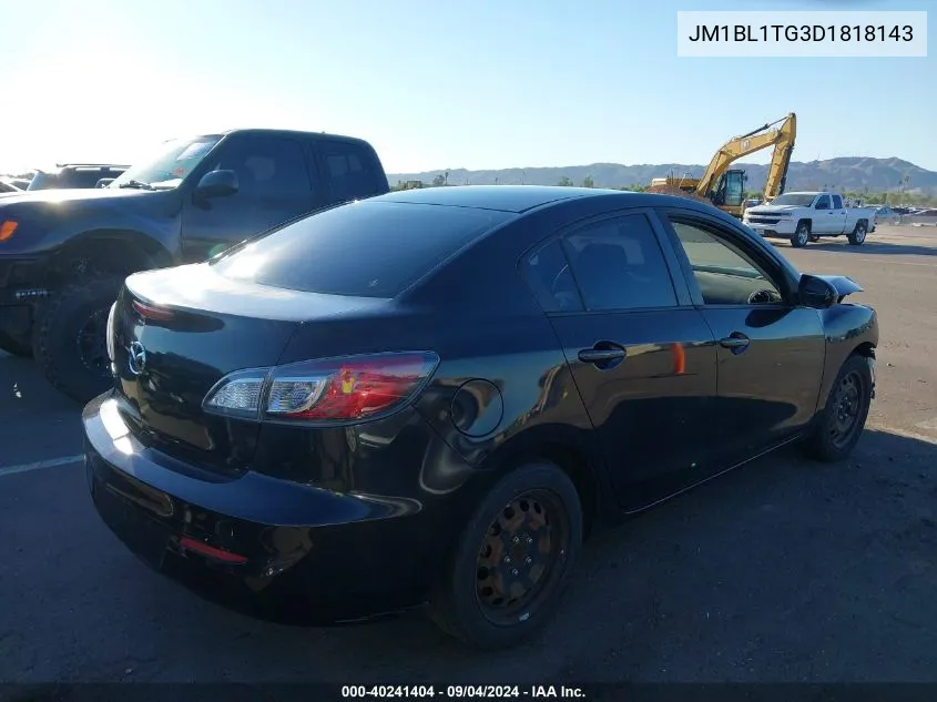 2013 Mazda Mazda3 I Sv VIN: JM1BL1TG3D1818143 Lot: 40241404