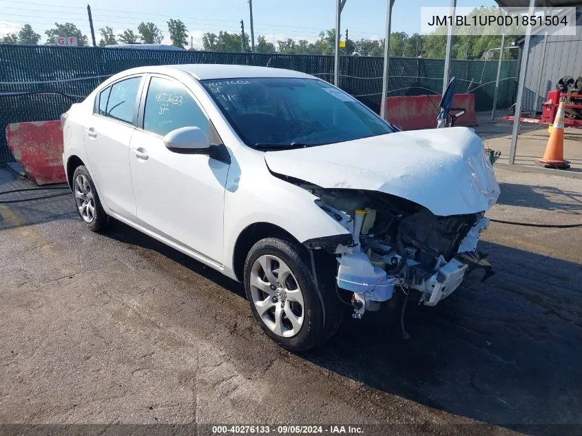 JM1BL1UP0D1851504 2013 Mazda 3 I