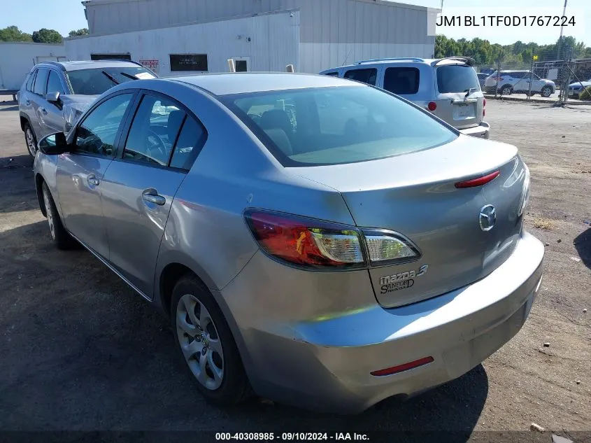 JM1BL1TF0D1767224 2013 Mazda Mazda3 I Sv