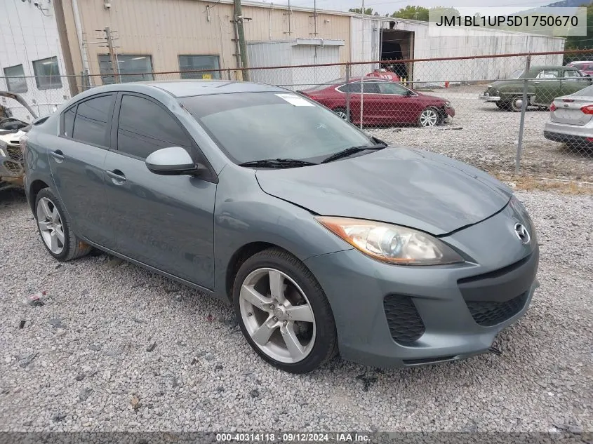 2013 Mazda 3 I VIN: JM1BL1UP5D1750670 Lot: 40314118