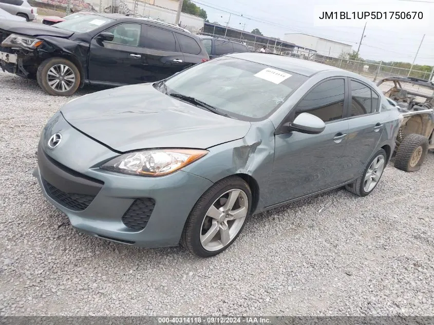 2013 Mazda 3 I VIN: JM1BL1UP5D1750670 Lot: 40314118