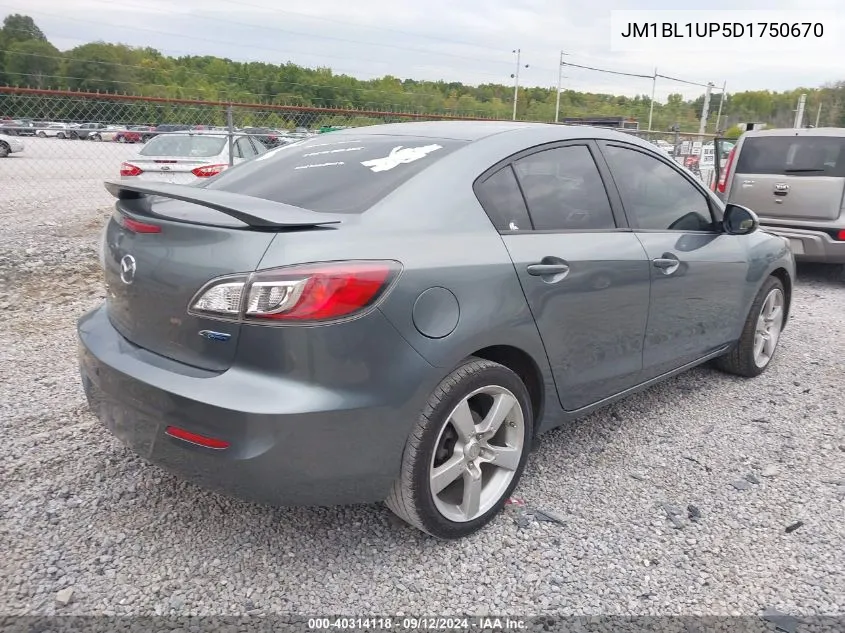 2013 Mazda 3 I VIN: JM1BL1UP5D1750670 Lot: 40314118