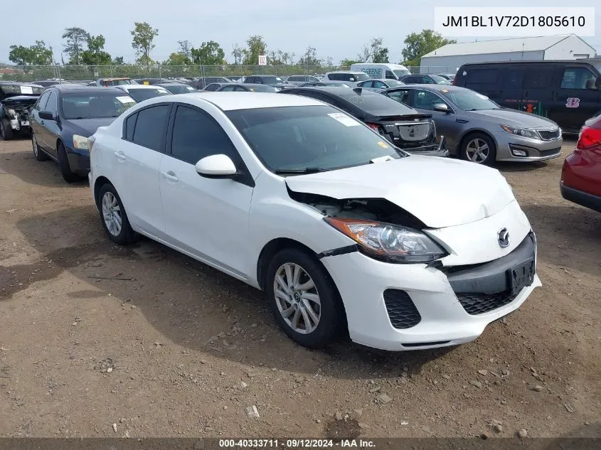 2013 Mazda Mazda3 I Touring VIN: JM1BL1V72D1805610 Lot: 40333711