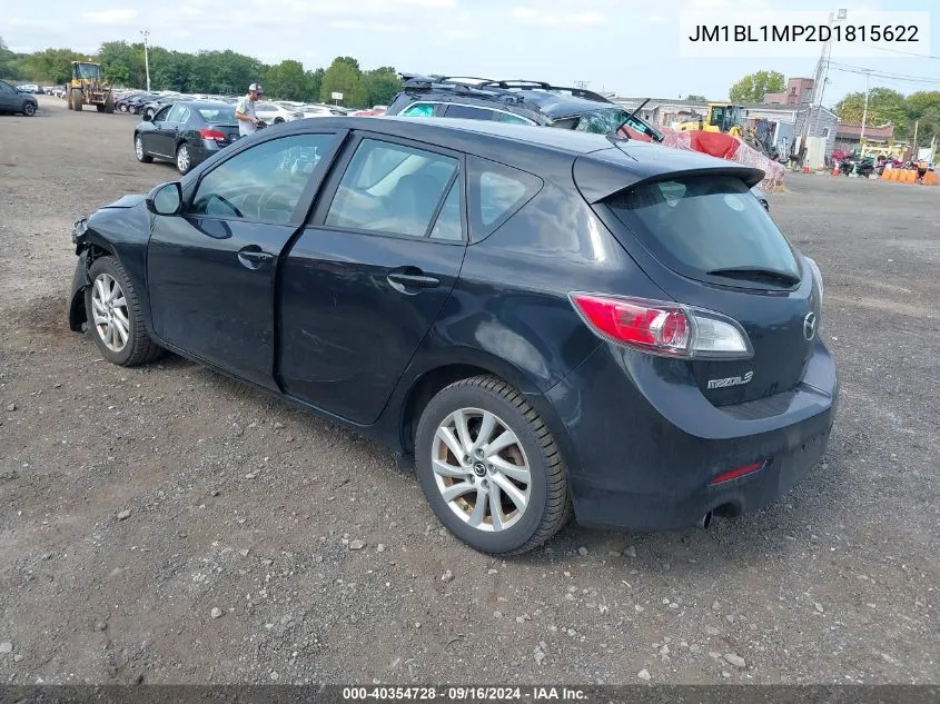 2013 Mazda Mazda3 I Grand Touring VIN: JM1BL1MP2D1815622 Lot: 40354728