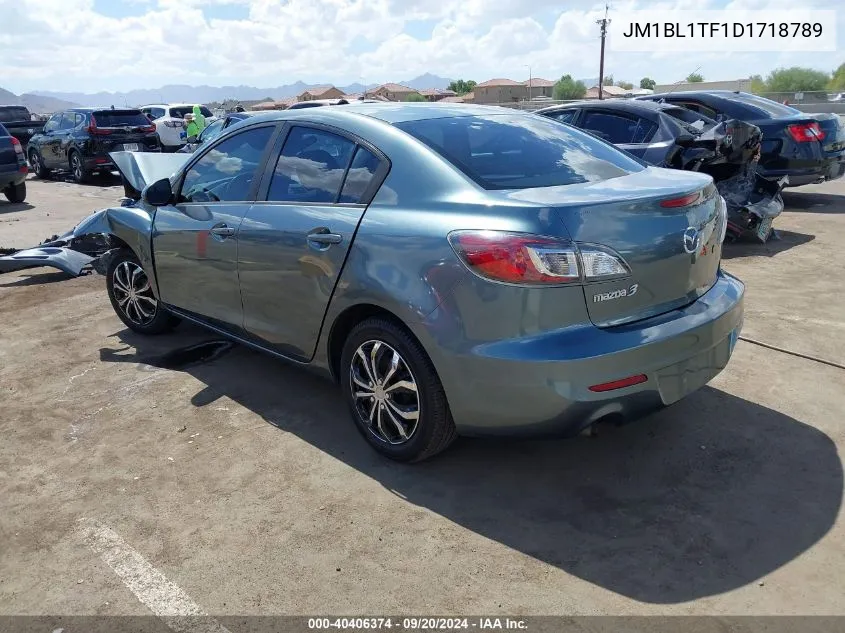 2013 Mazda Mazda3 I Sv VIN: JM1BL1TF1D1718789 Lot: 40406374