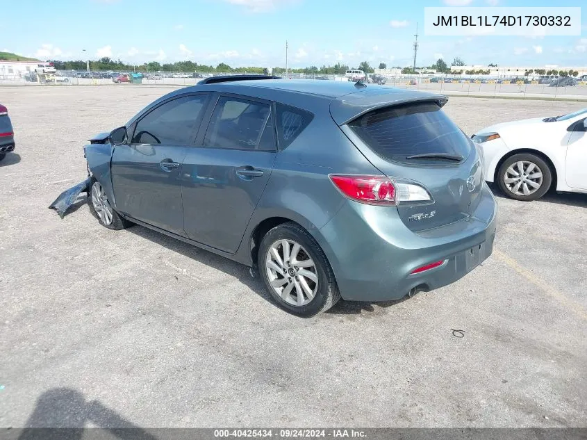 2013 Mazda Mazda3 I VIN: JM1BL1L74D1730332 Lot: 40425434