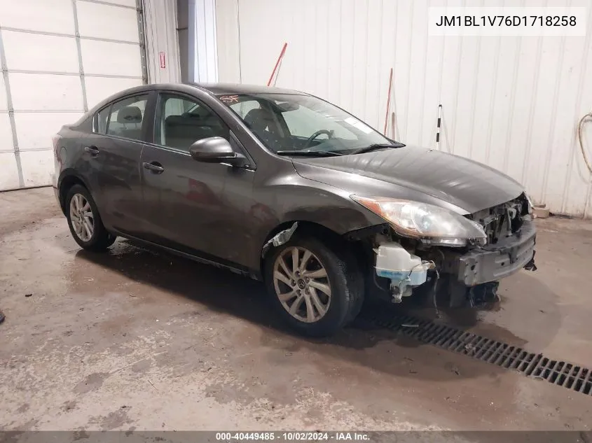 2013 Mazda Mazda3 I Touring VIN: JM1BL1V76D1718258 Lot: 40449485