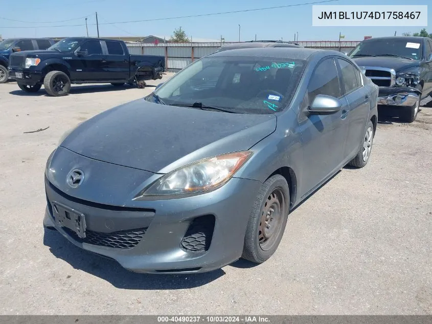 2013 Mazda Mazda3 I Sport VIN: JM1BL1U74D1758467 Lot: 40490237