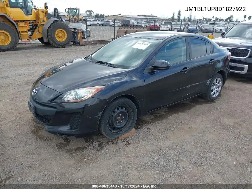 2013 Mazda Mazda3 I Sport VIN: JM1BL1UP8D1827922 Lot: 40635440