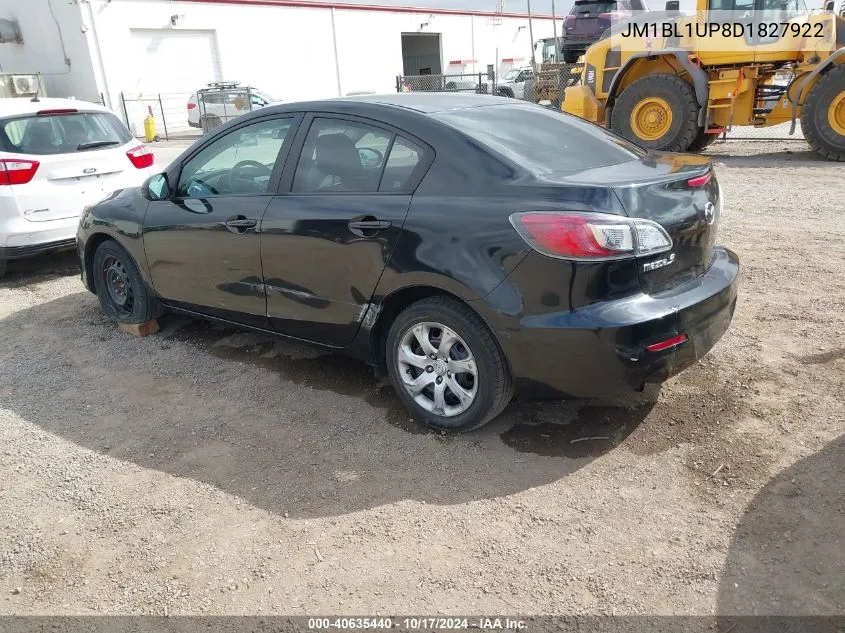 2013 Mazda Mazda3 I Sport VIN: JM1BL1UP8D1827922 Lot: 40635440