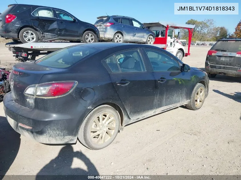 2013 Mazda Mazda3 I Touring VIN: JM1BL1V74D1818343 Lot: 40647222