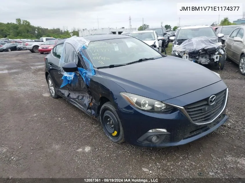 2014 Mazda Mazda3 VIN: JM1BM1V71E1174377 Lot: 12057361