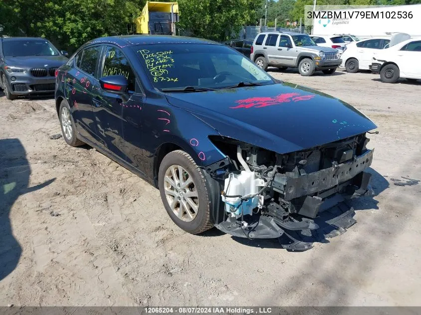 2014 Mazda Mazda3 VIN: 3MZBM1V79EM102536 Lot: 12065204