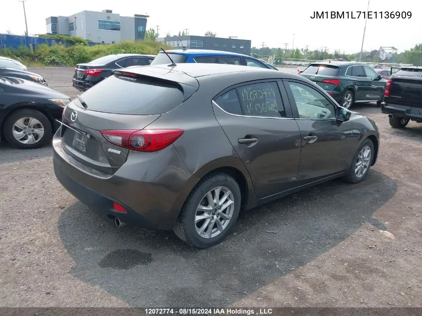 JM1BM1L71E1136909 2014 Mazda 3 Touring