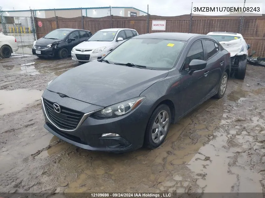 3MZBM1U70EM108243 2014 Mazda Mazda3