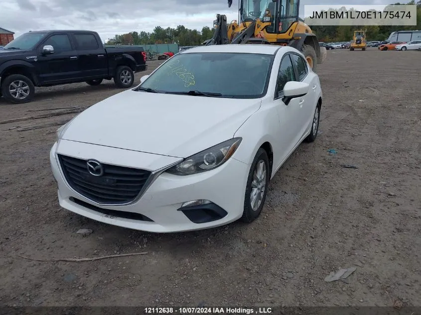 2014 Mazda 3 Touring VIN: JM1BM1L70E1175474 Lot: 12112638