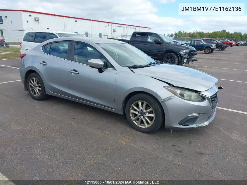 2014 Mazda Mazda3 VIN: JM1BM1V77E1162136 Lot: 12115685