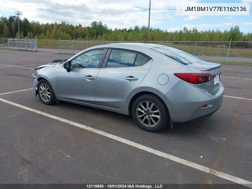 2014 Mazda Mazda3 VIN: JM1BM1V77E1162136 Lot: 12115685