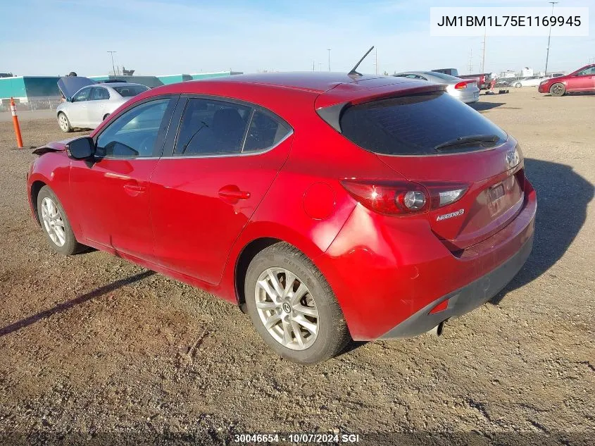 2014 Mazda 3 Touring VIN: JM1BM1L75E1169945 Lot: 30046654