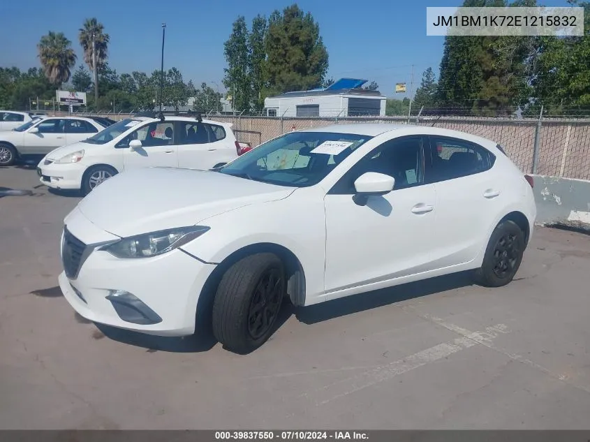 2014 Mazda Mazda3 I Sport VIN: JM1BM1K72E1215832 Lot: 39837550