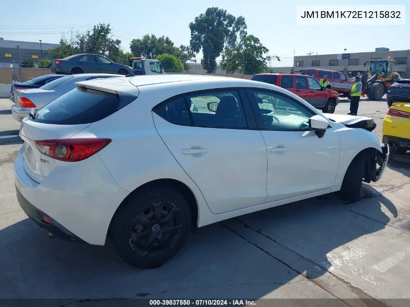 2014 Mazda Mazda3 I Sport VIN: JM1BM1K72E1215832 Lot: 39837550