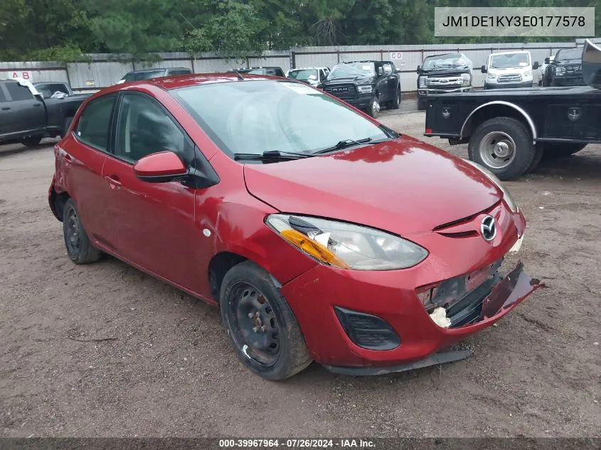 JM1DE1KY3E0177578 2014 Mazda Mazda2 Sport