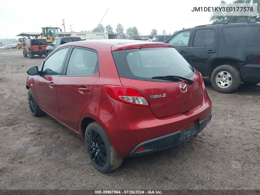 JM1DE1KY3E0177578 2014 Mazda Mazda2 Sport