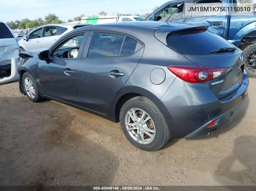 2014 Mazda Mazda3 I Sport VIN: JM1BM1K75E1150510 Lot: 40049148