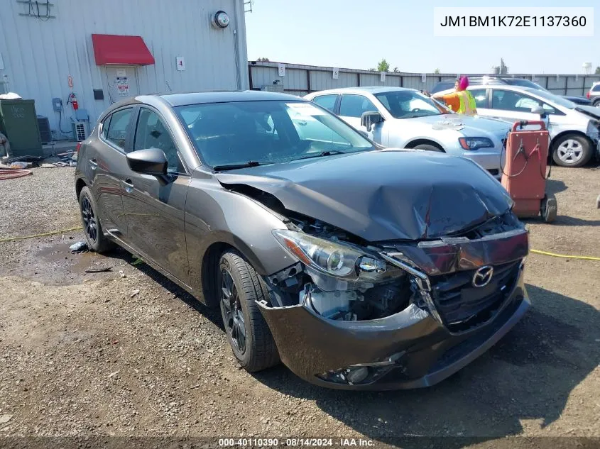 2014 Mazda Mazda3 I Sport VIN: JM1BM1K72E1137360 Lot: 40110390